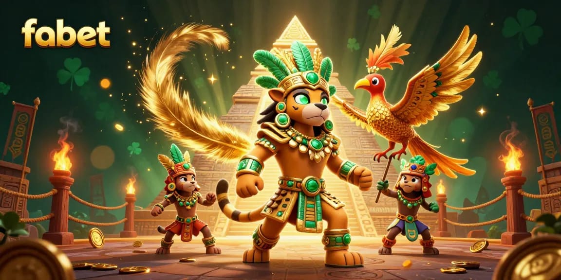 Experience the excitement with fabet as the Mayan priest and quetzal bird create an immersive casino atmosphere.
