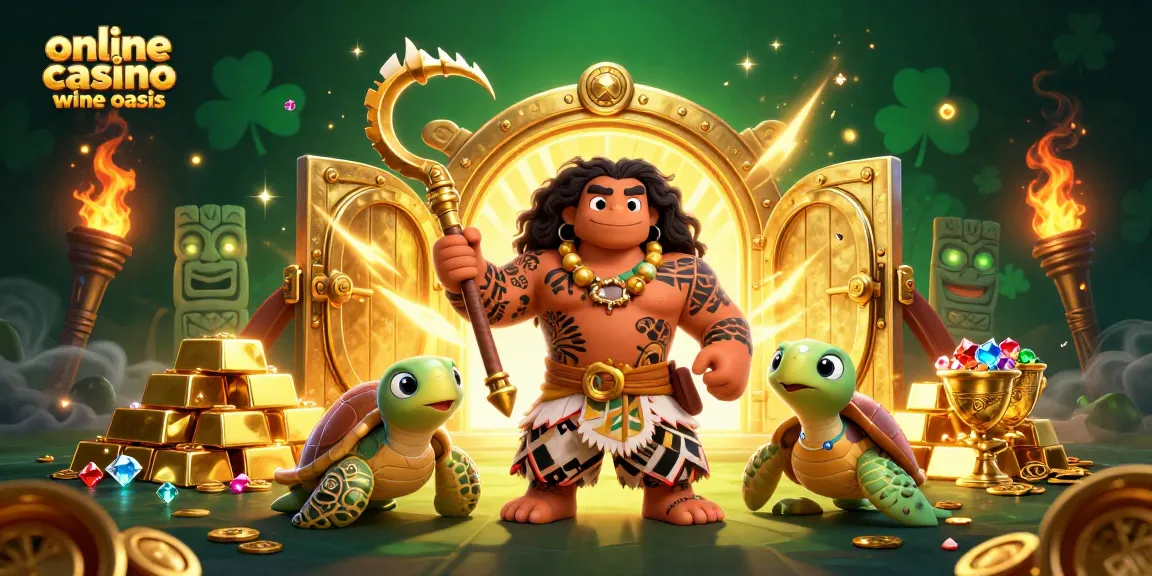 Experience thrilling gameplay at an online casino ohne oasis, featuring vibrant 3D characters and stunning treasure visuals.