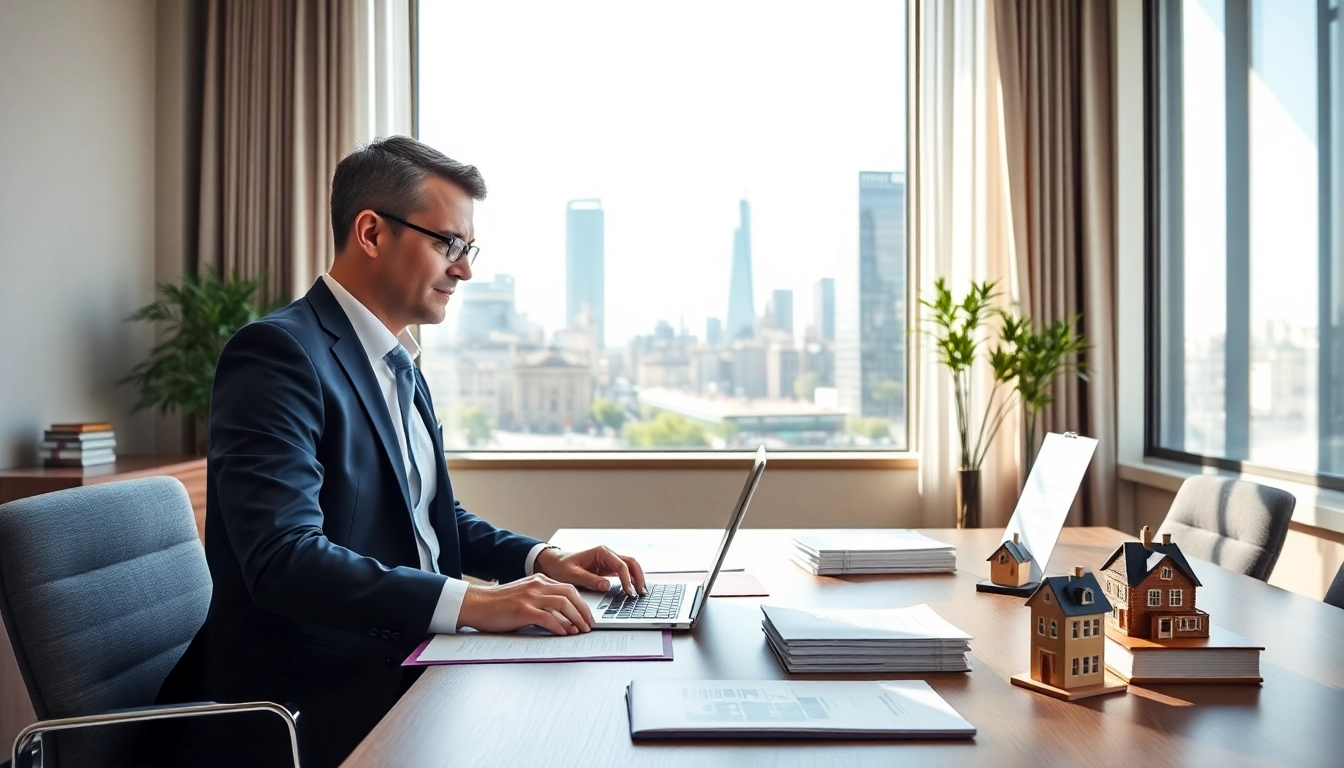 Immobilienmakler Frankfurt Dornbusch berät Kunden in einem modernen Büro.