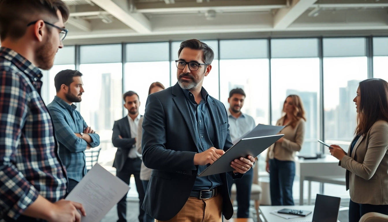 Headhunter Ingenieure berät Ingenieure in modernem Büro für professionelle Zusammenarbeit.